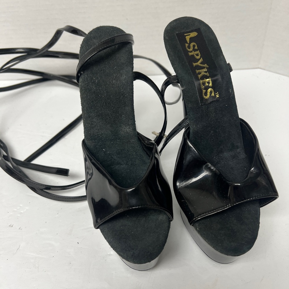 Black Spykes Platform Women's heels Shoes